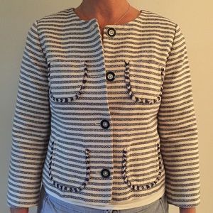 Tommy Hilfiger Cotton Striped & Lined Jacket